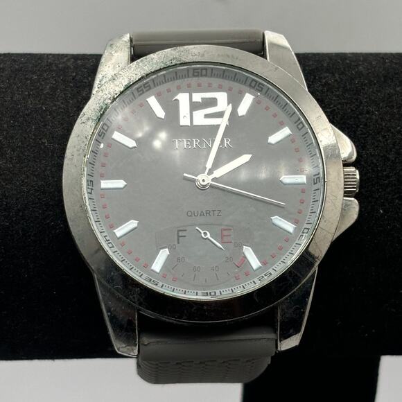 Silver & Gray Terner Men's Watch - Picture 1 of 4